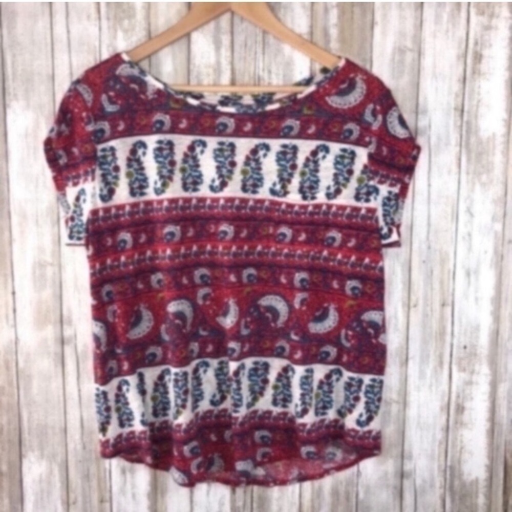 Loft Linen Printed Tee - Picture 1 of 4
